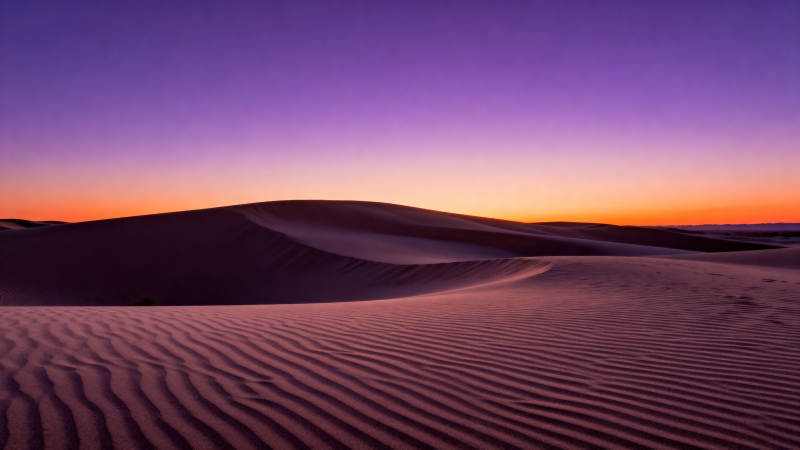 沙漠日落美景图片