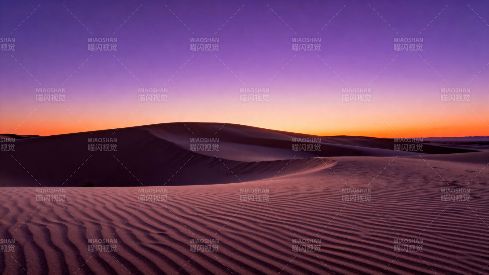 沙漠日落美景图片