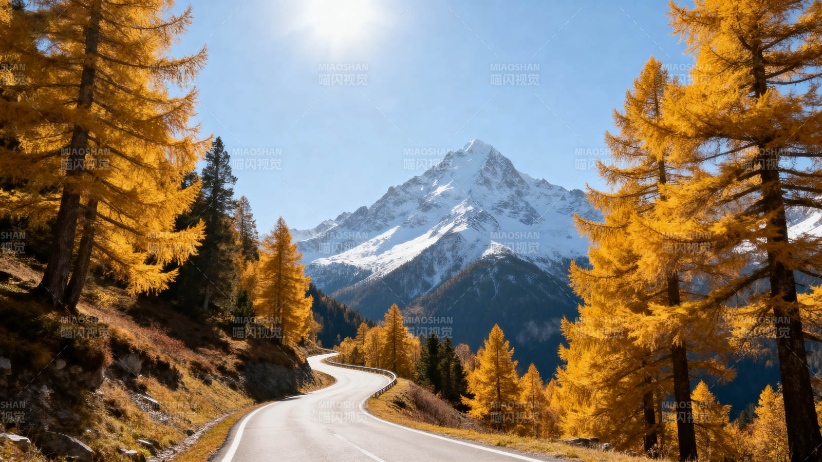 秋山公路美景图片