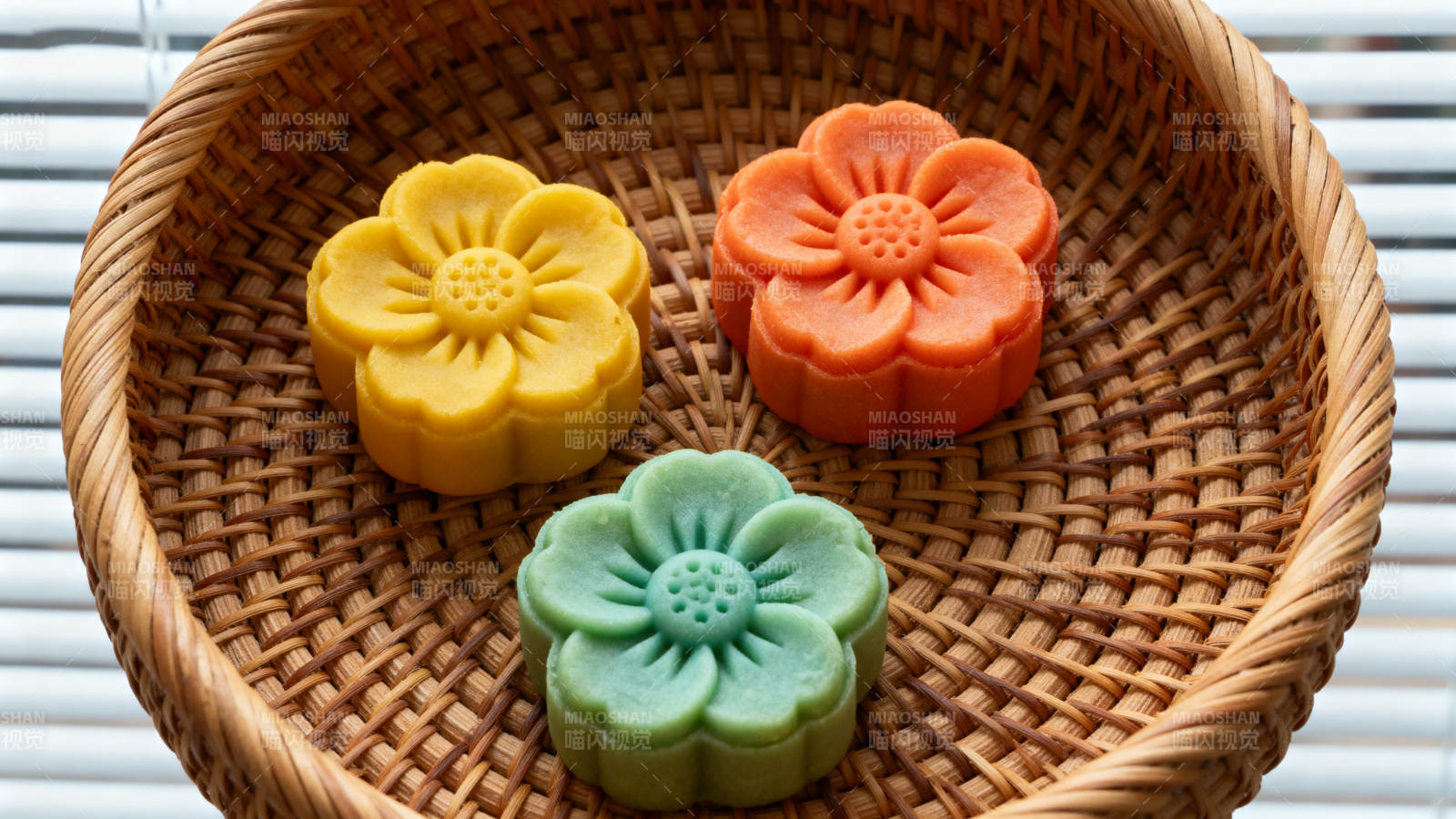 花形糕点三色美图片