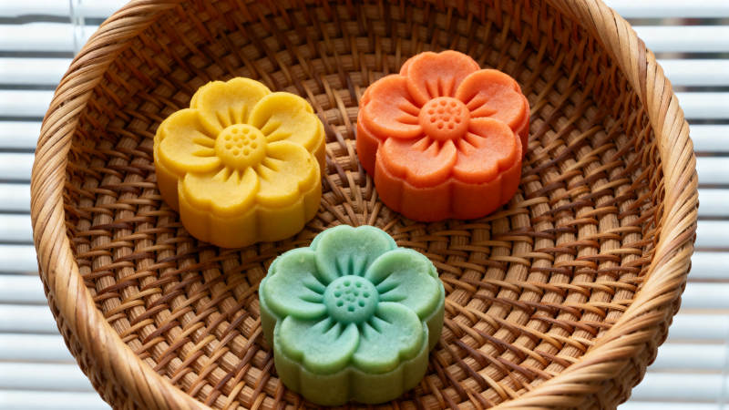 花形糕点三色美图片