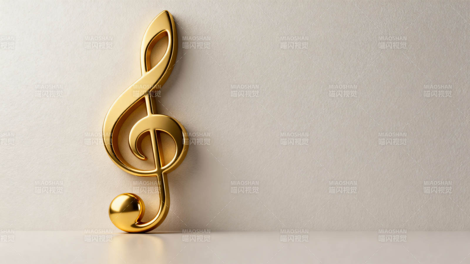 金色音符静立图片