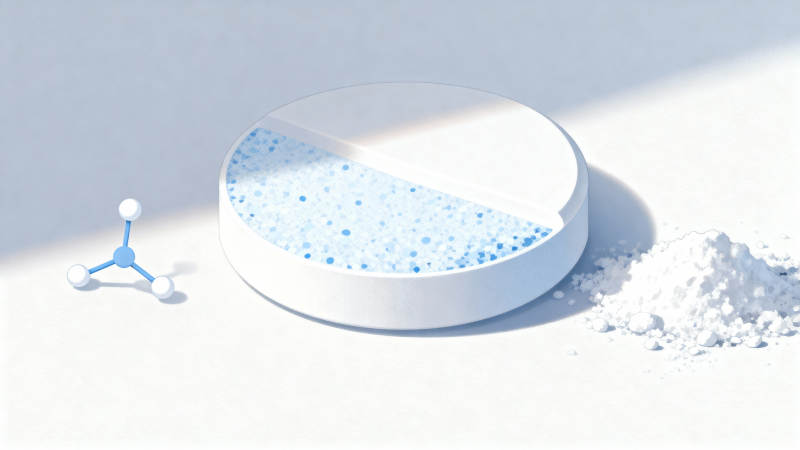 纯净粉末与分子模型图片