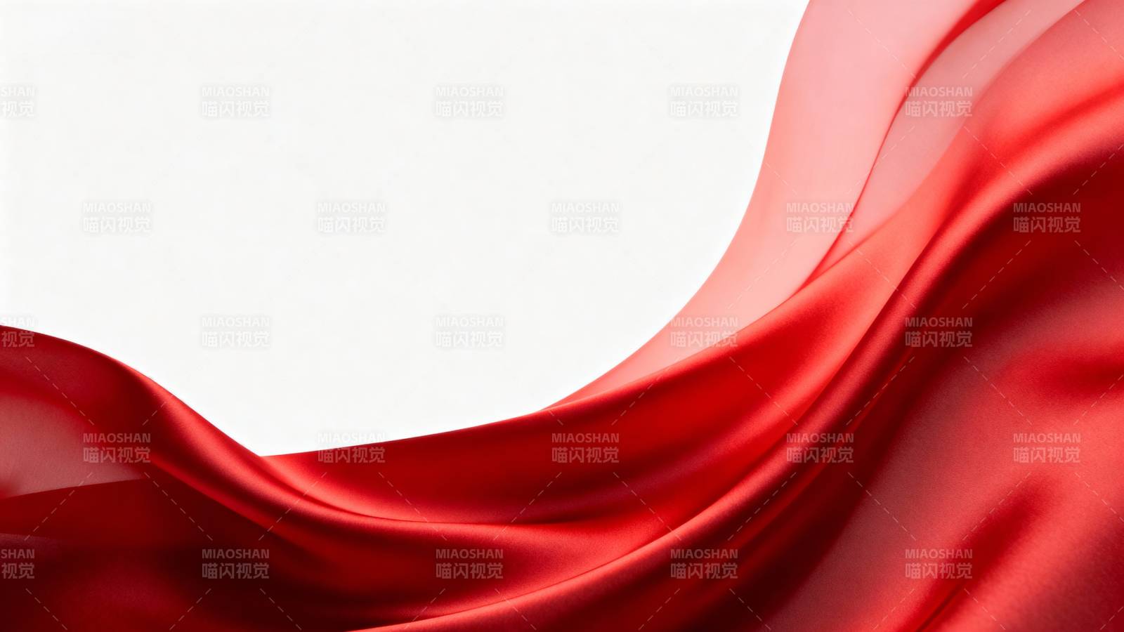 红色绸缎飘逸图片