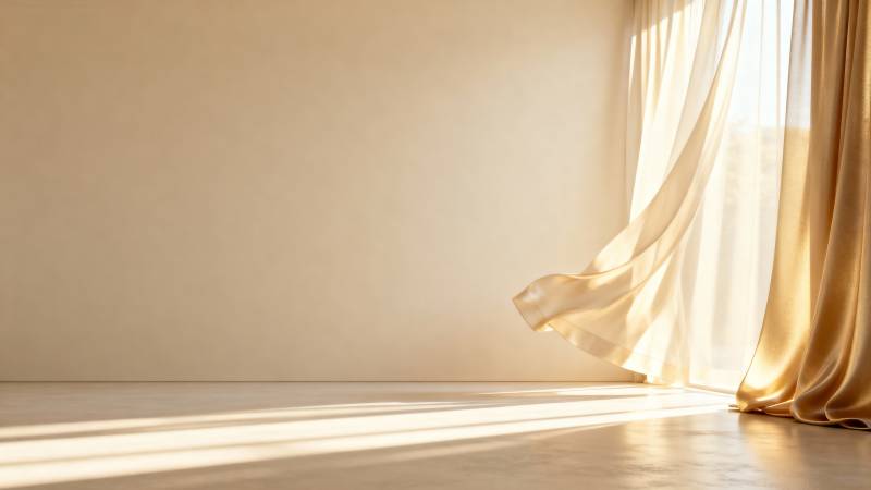 阳光洒落的静谧角落图片