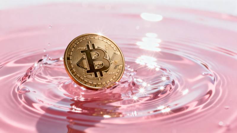 比特币落水涟漪图片