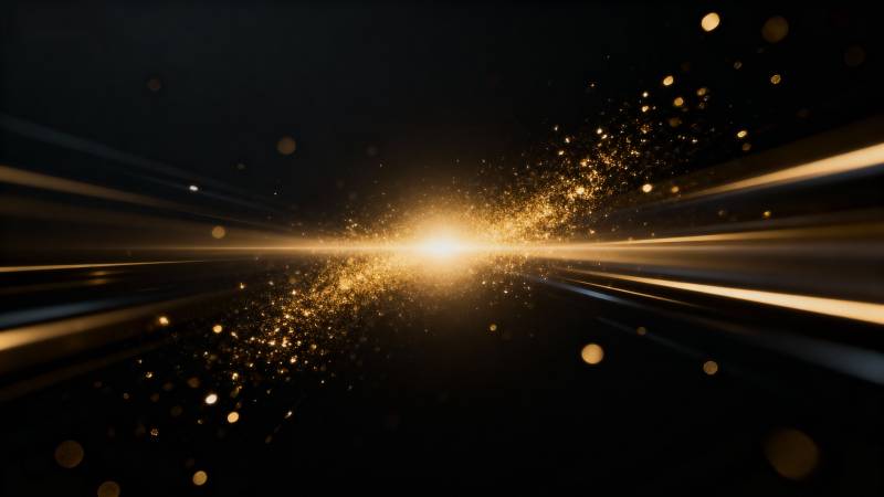 金色光芒闪耀图片