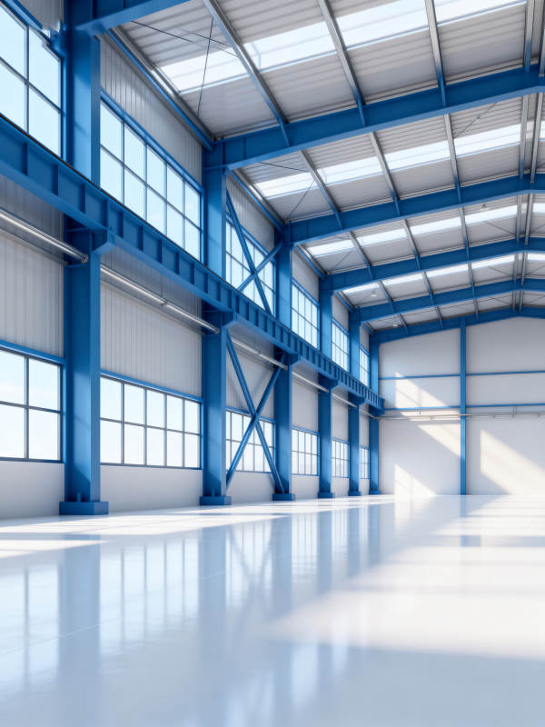 宽敞明亮的工业厂房图片