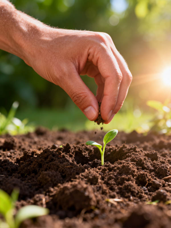 手植新绿 希望萌芽图片
