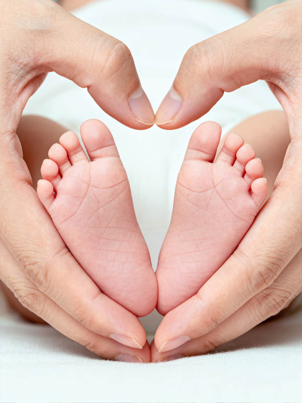 爱的初生脚印图片