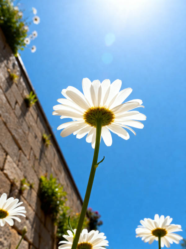 雏菊向阳绽放图片