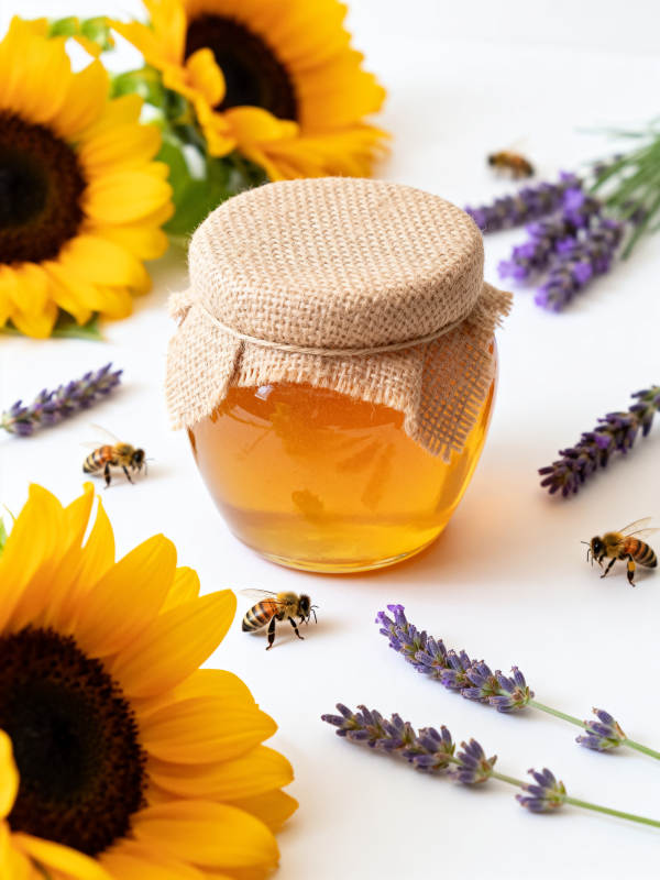 蜂蜜与花香共舞图片