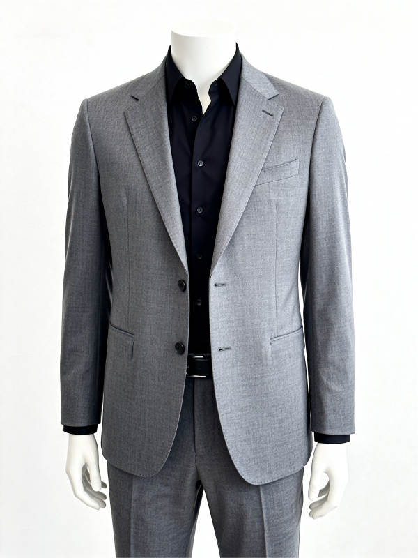 灰色西装外套展示图片