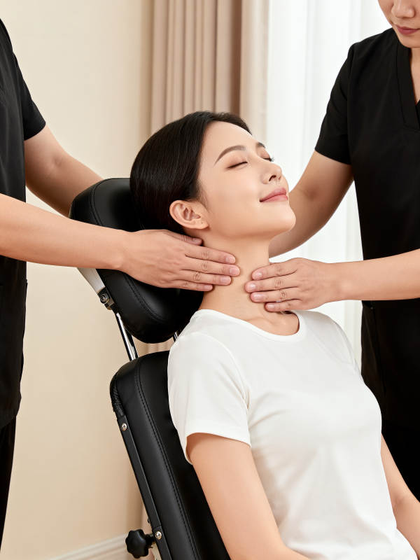 颈部按摩放松体验图片