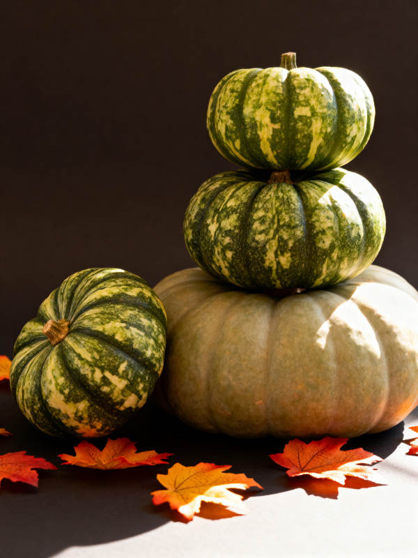 秋日南瓜堆叠图图片
