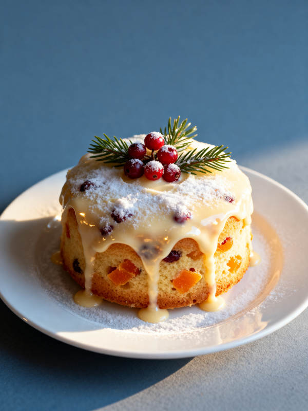 圣诞果酱蛋糕图片