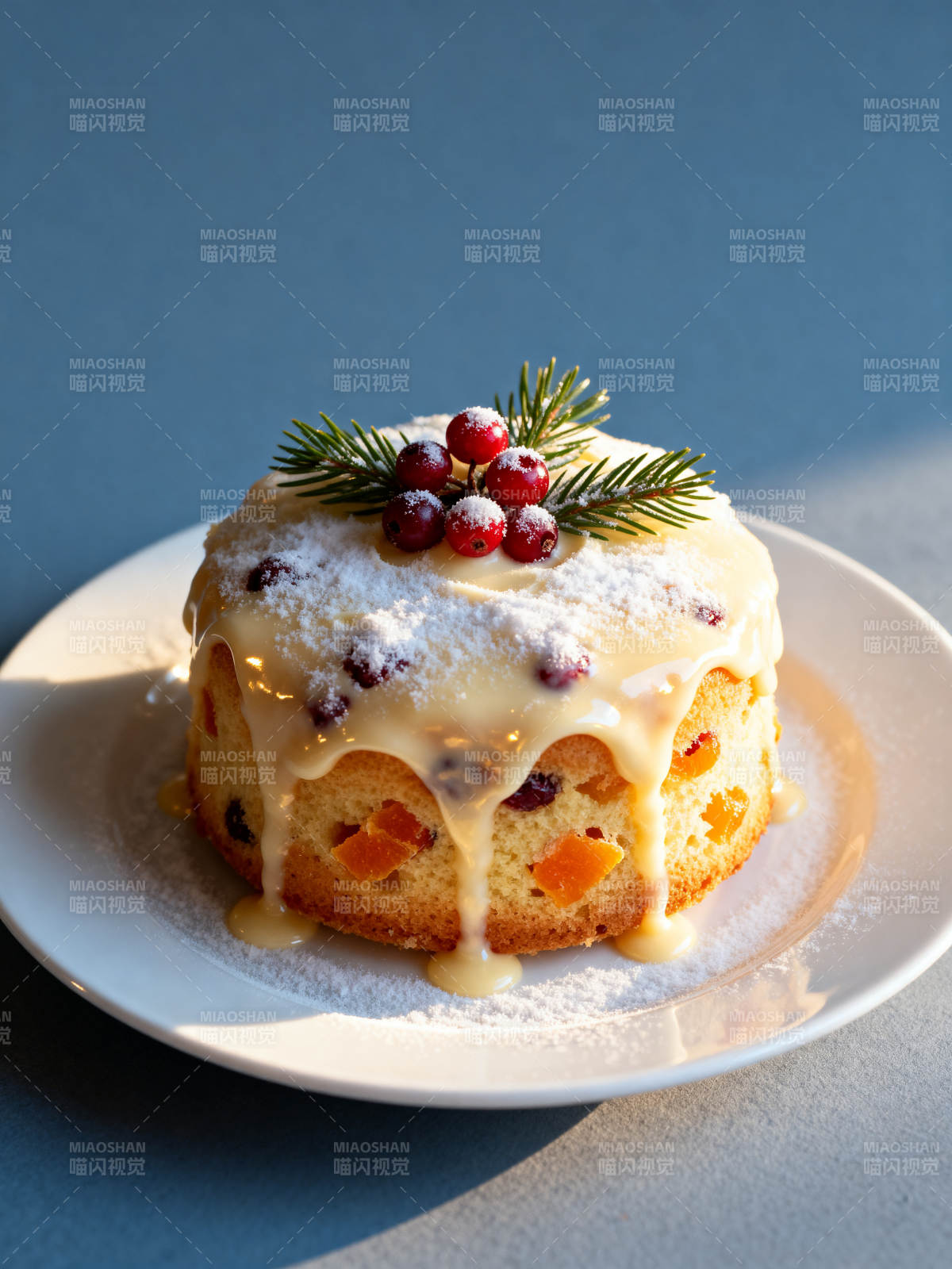 圣诞果酱蛋糕图片