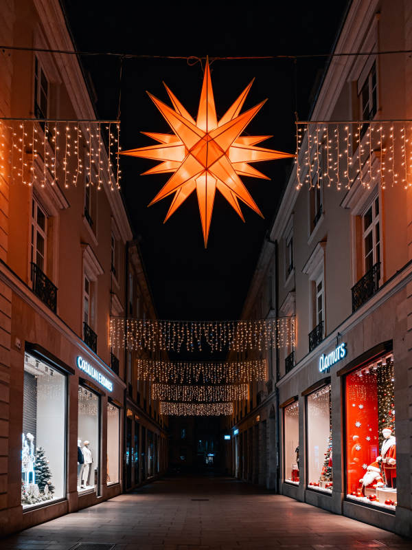 圣诞夜街景图片