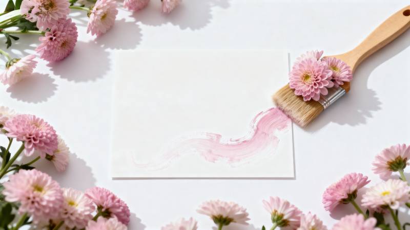 花间画笔轻点图片