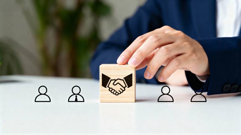 合作握手 共赢未来图片