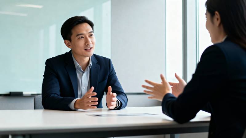 商务洽谈现场图片