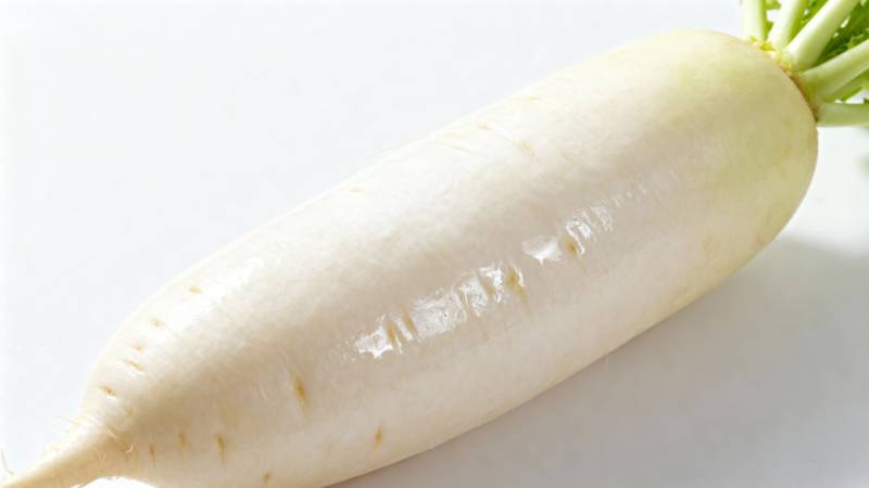 白萝卜特写图片