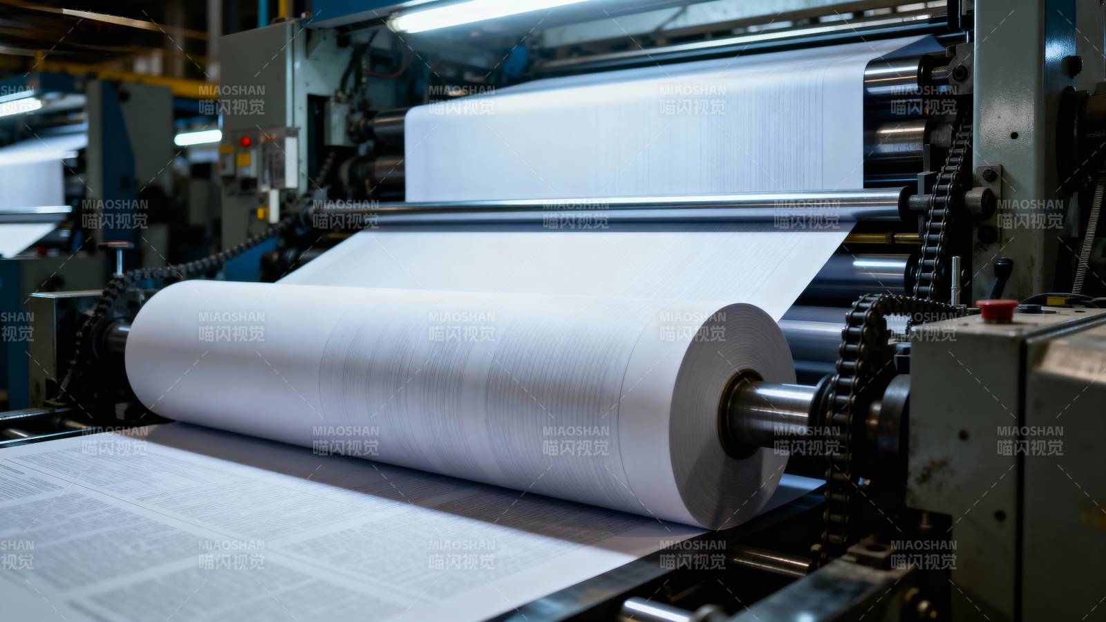 印刷机工作场景图片