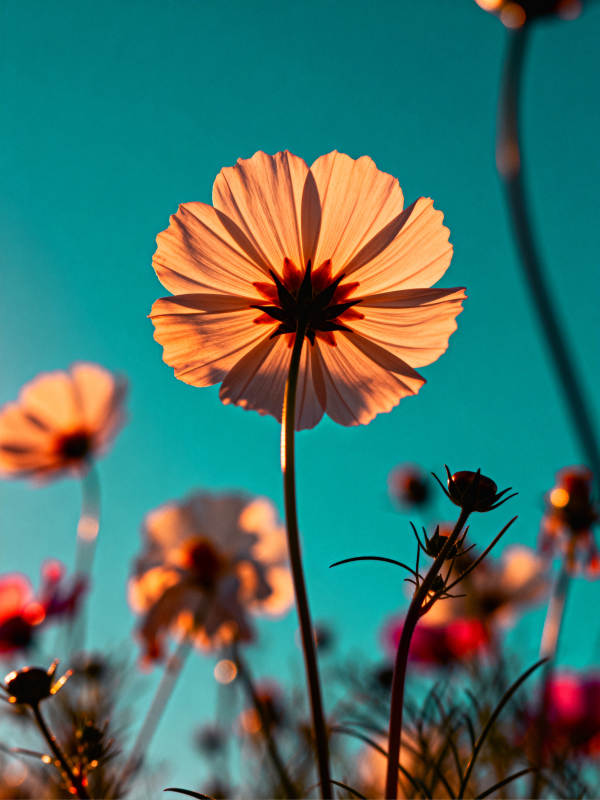 花影映碧空图片