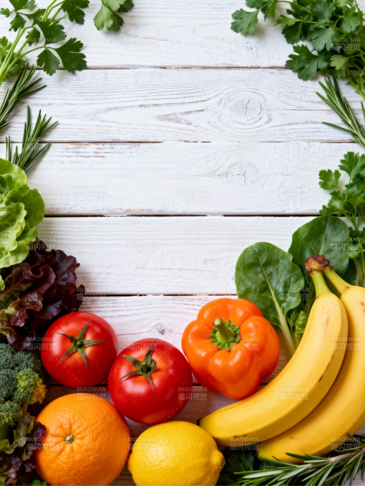 新鲜蔬果拼盘图片