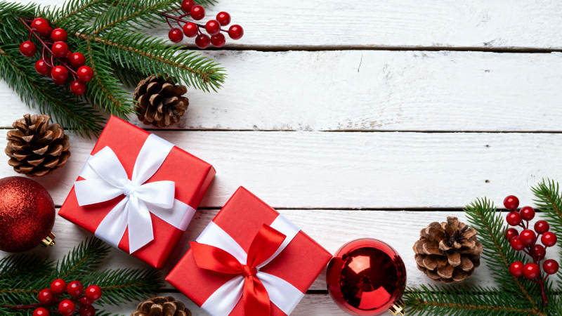圣诞礼物与装饰图片