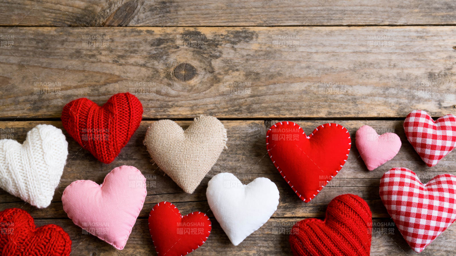 爱心布艺装饰图片