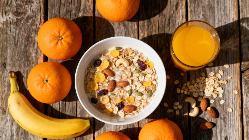 健康早餐组合图片