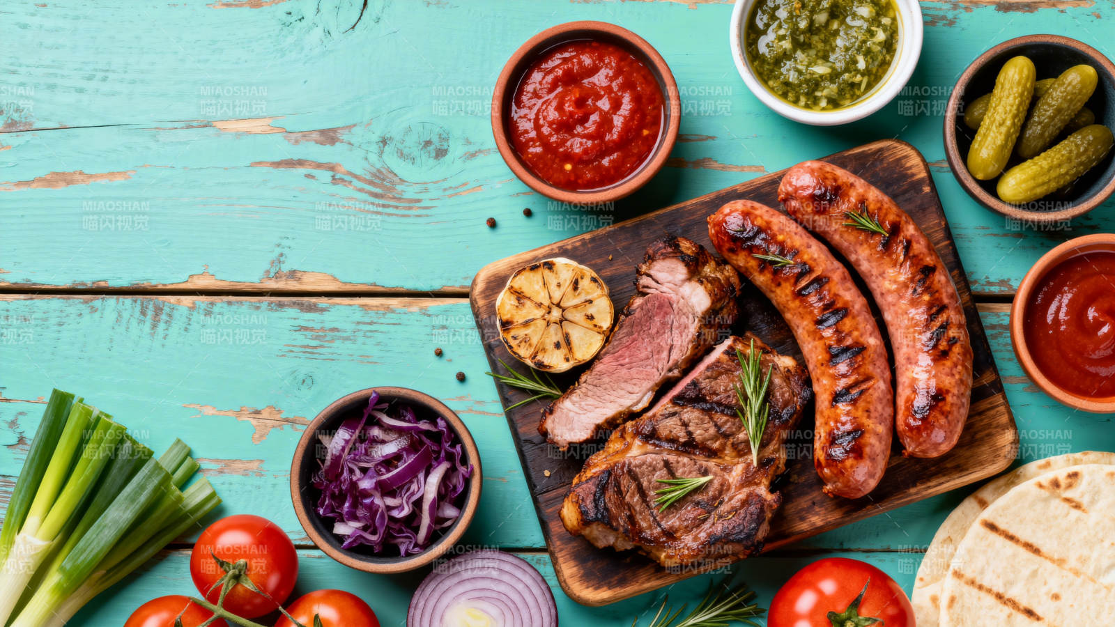 美味烧烤拼盘图片