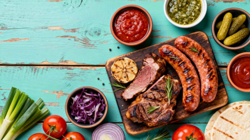 美味烧烤拼盘图片