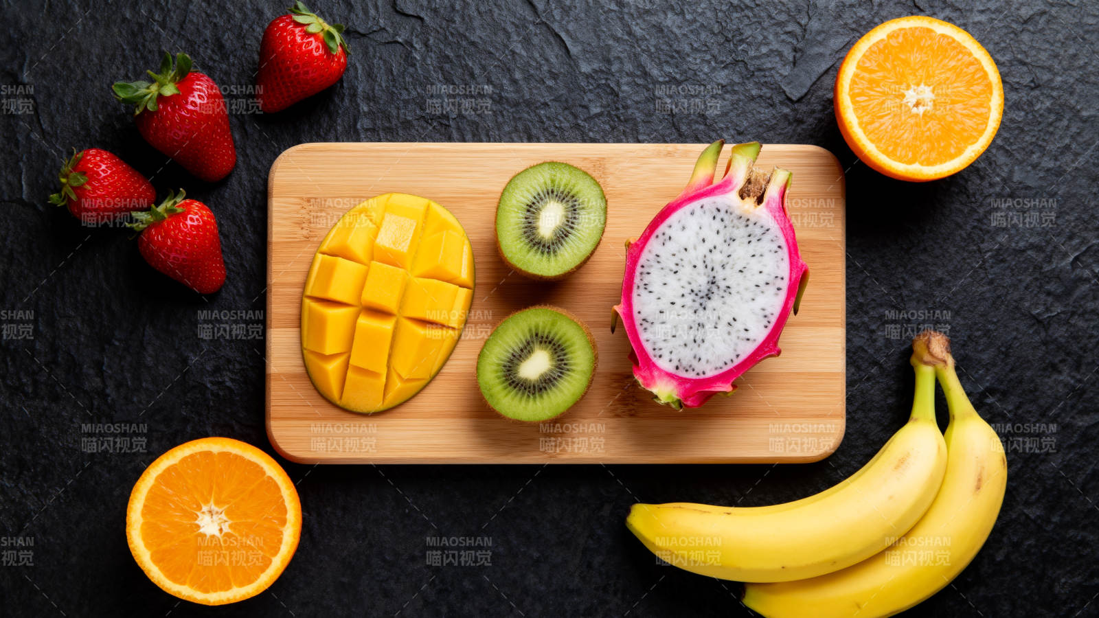 热带水果拼盘图片