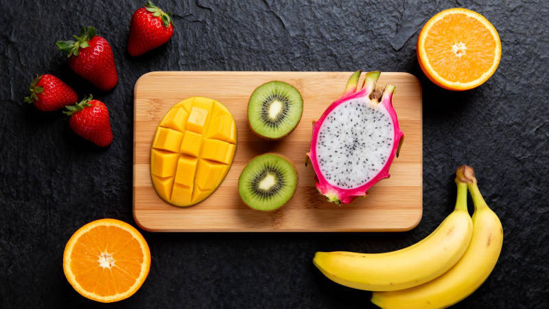 热带水果拼盘图片