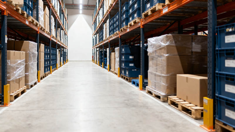 仓库通道整洁有序图片