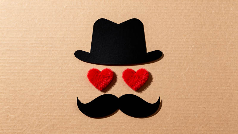 酷炫爱心眼眸造型图片