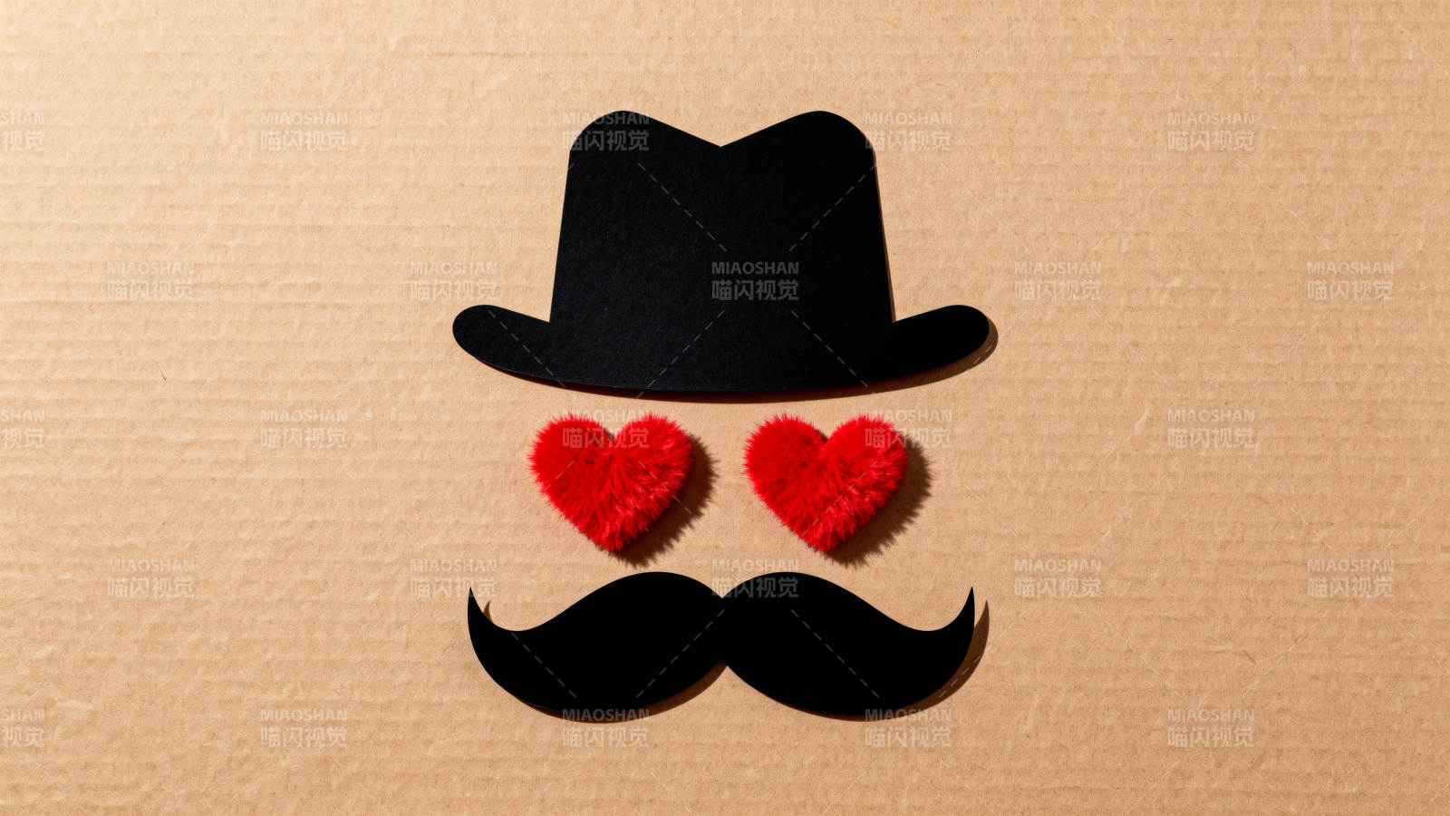 酷炫爱心眼眸造型图片