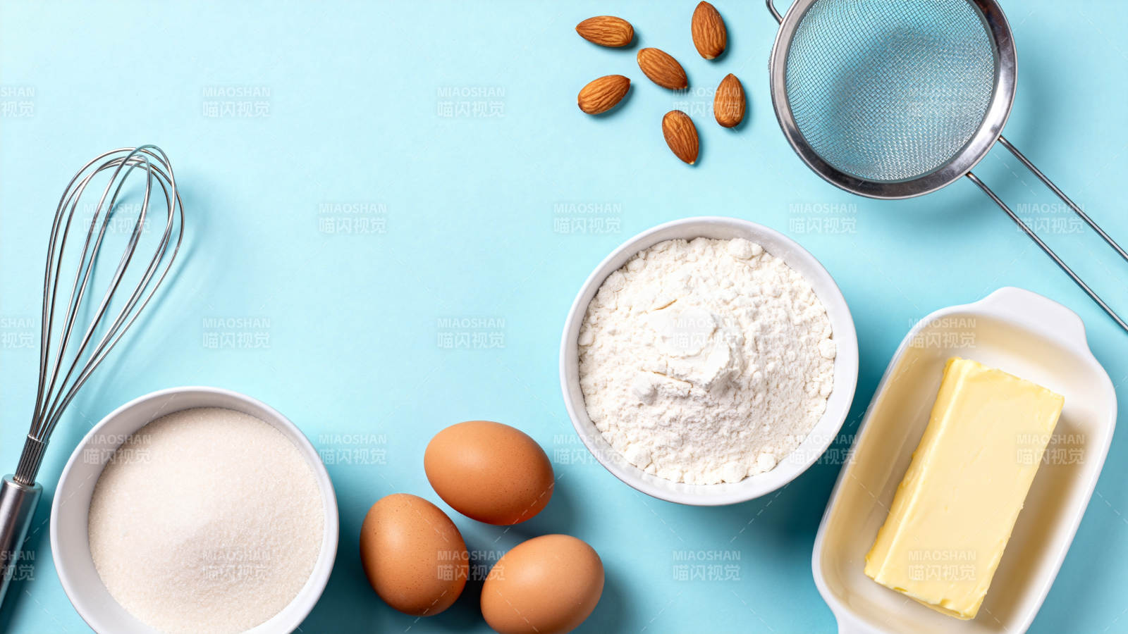 烘焙原料准备中图片