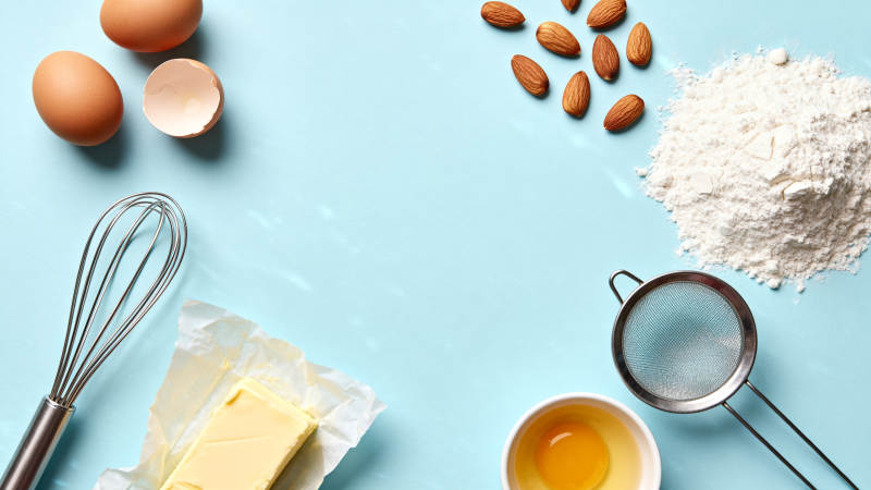 烘焙食材准备中图片