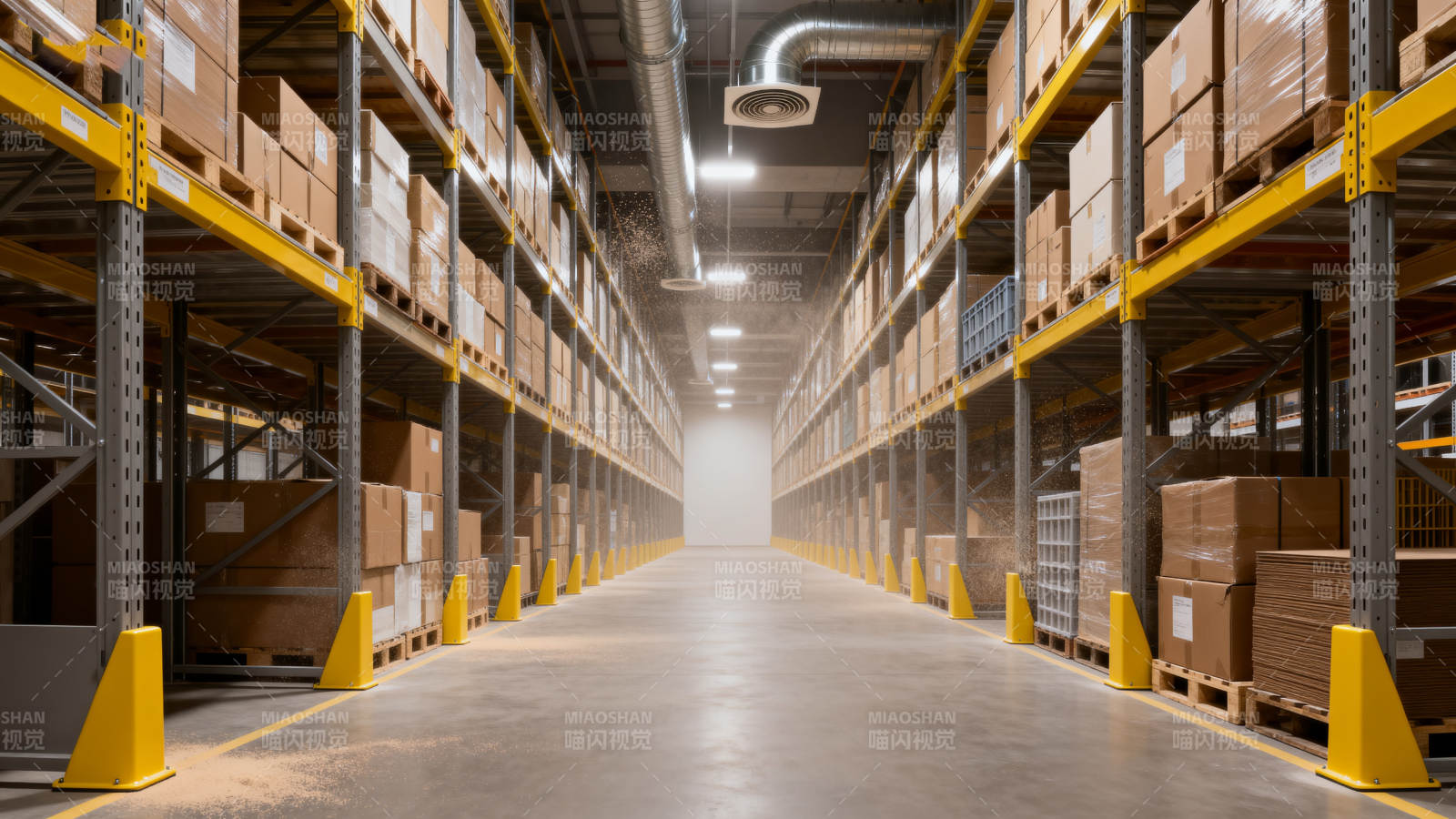 仓库货架通道图片