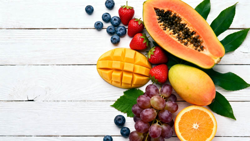 热带水果拼盘图片