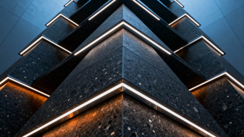 现代建筑夜景灯光图片