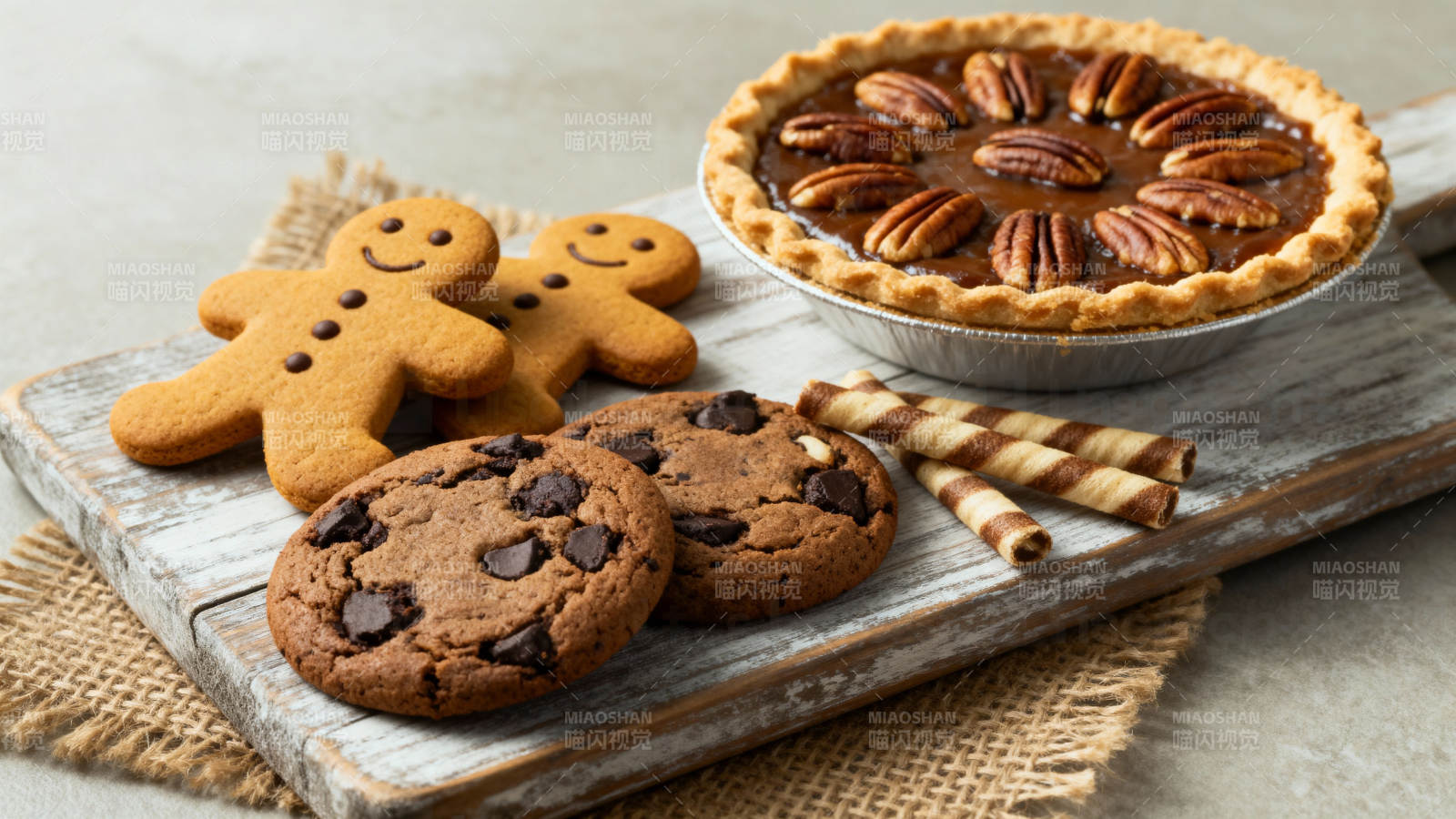 节日甜点拼盘图片