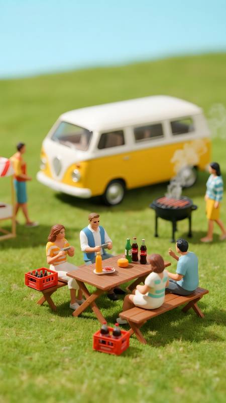 草坪野餐时光图片