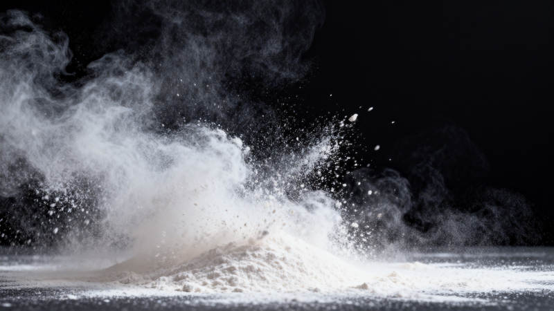 雪地爆裂瞬间图片