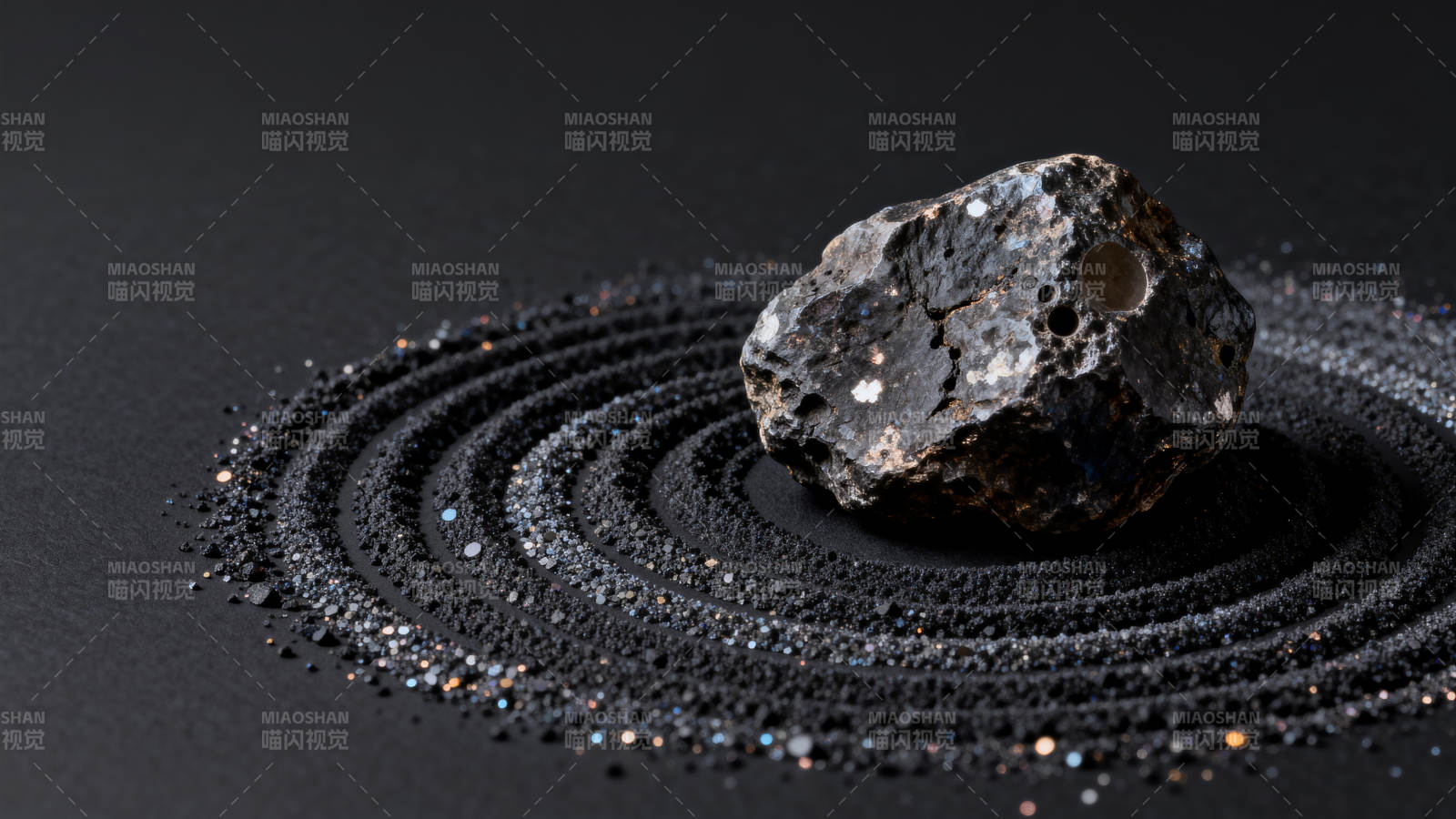 陨石与星尘环绕图片