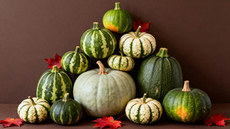 秋日南瓜堆叠图图片