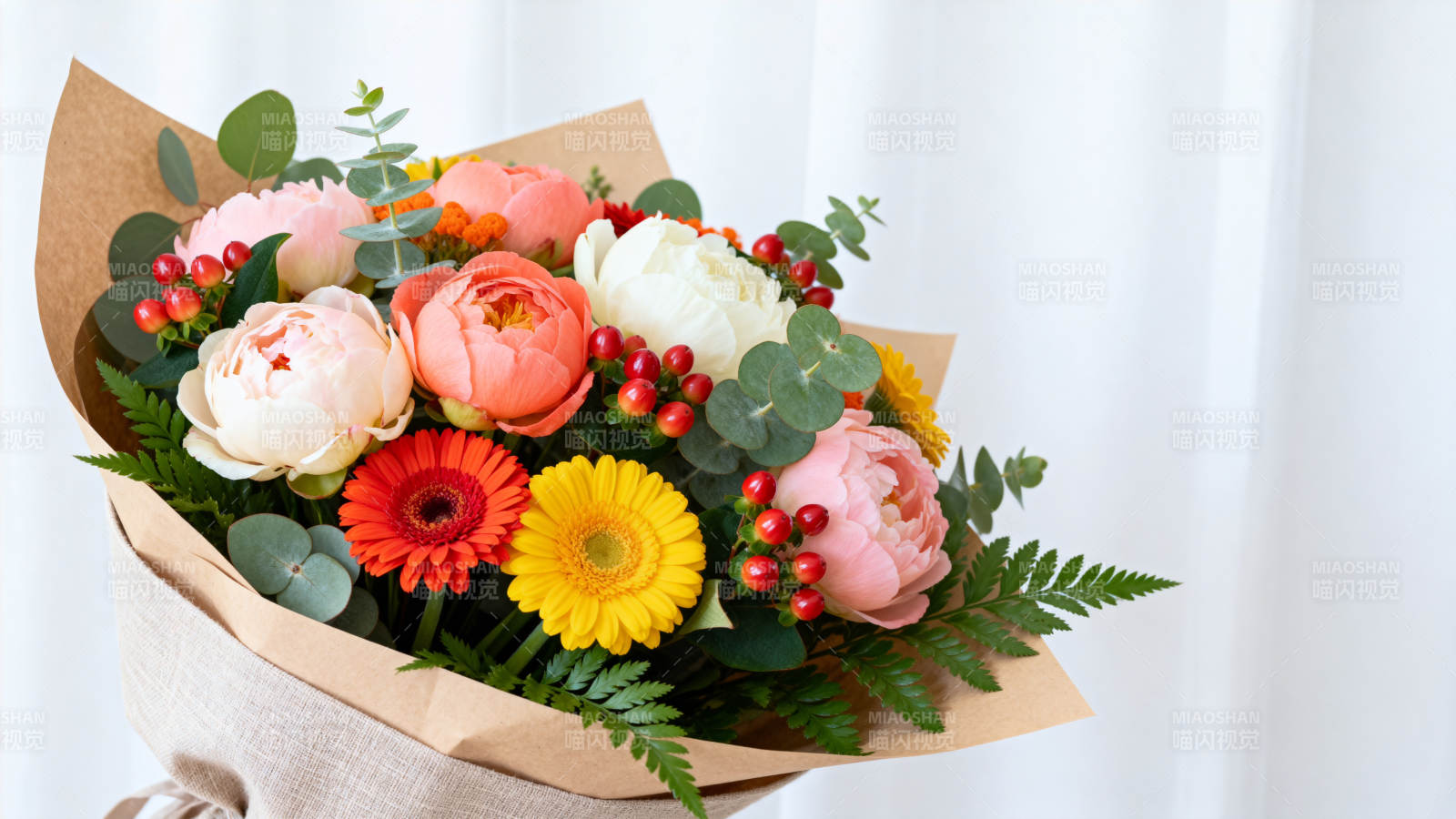 缤纷花束绽放图片